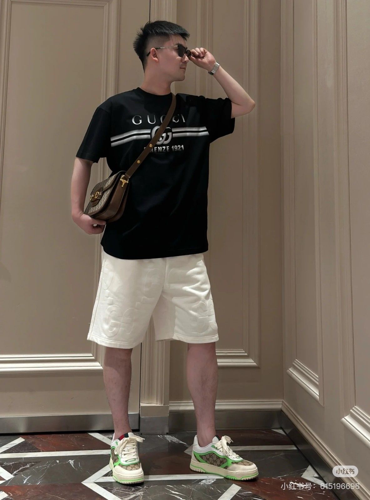 グッチ 半袖Tシャツ ラウンドネック オシャレ 男女向け A30167