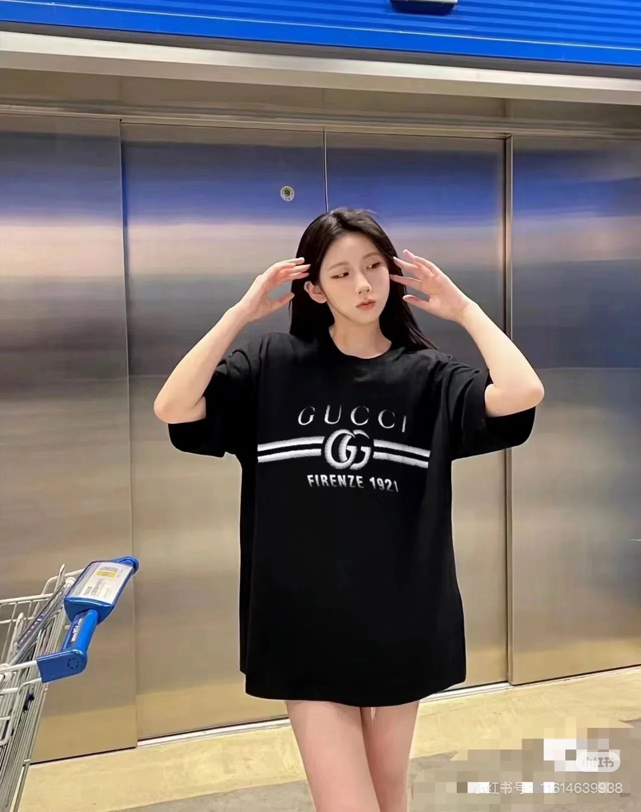 グッチ 半袖Tシャツ ラウンドネック オシャレ 男女向け A30167
