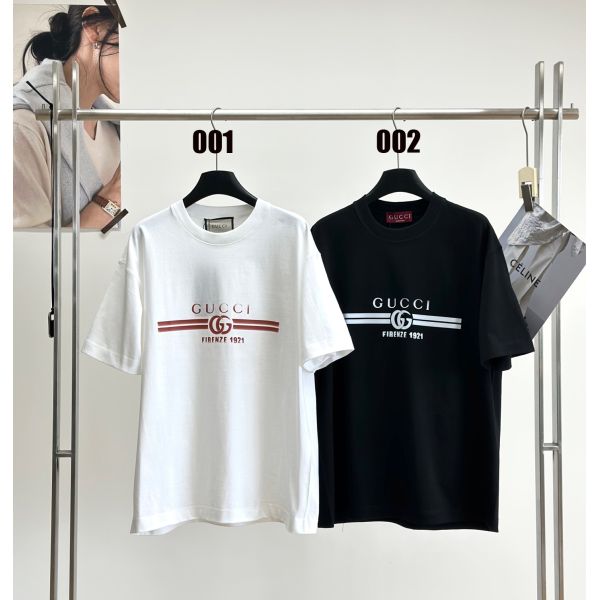 グッチ 半袖Tシャツ ラウンドネック オシャレ 男女向け A30167