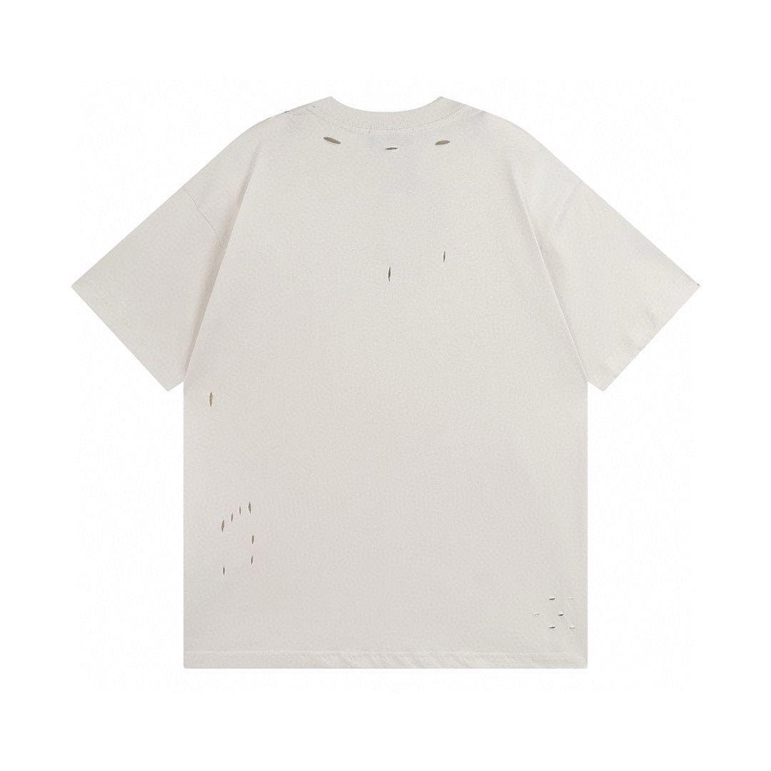 バレンシアガ ウォッシュ加工半袖Tシャツ プリント A30193