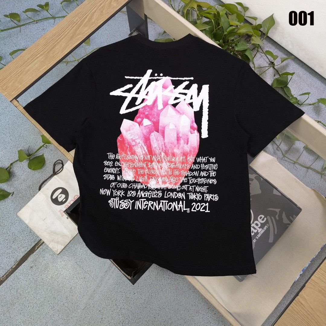 ステューシー 半袖 Tシャツ プリント カップル ゆったり A30187