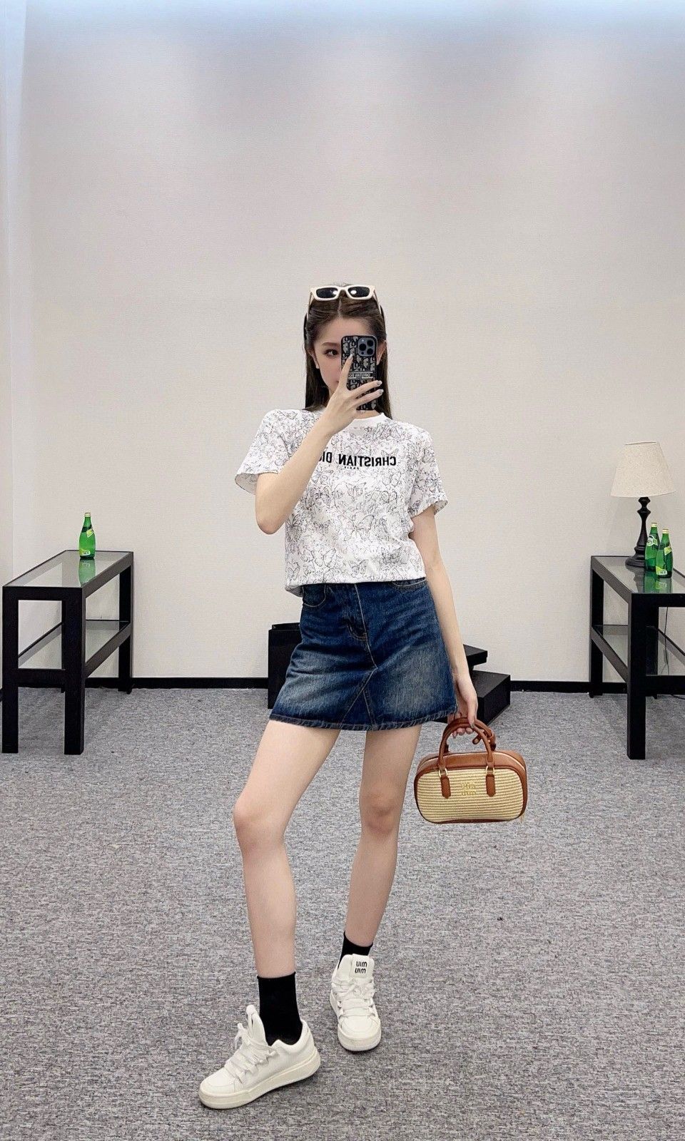 ディオール 半袖Tシャツ プリント レディース オシャレ A30214