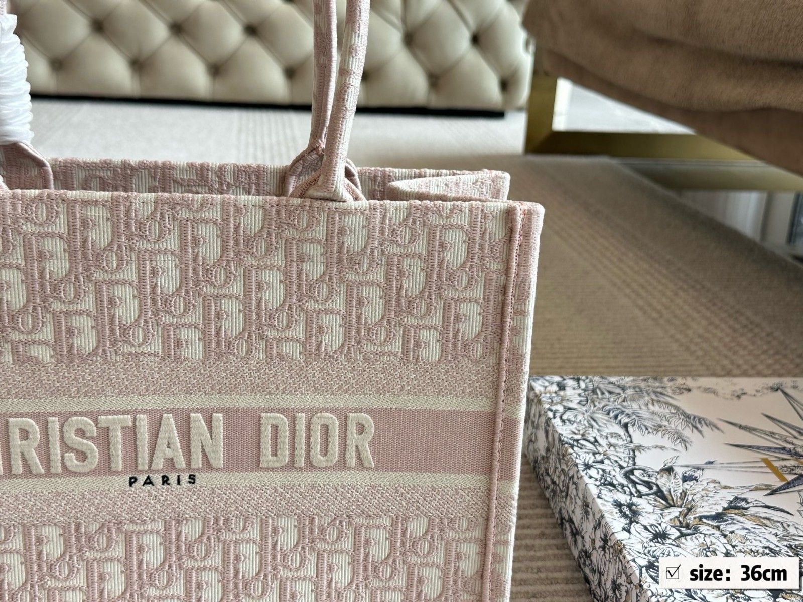 ディオール CDBooktote23 トートバッグ 刺繍 オシャレ A30307