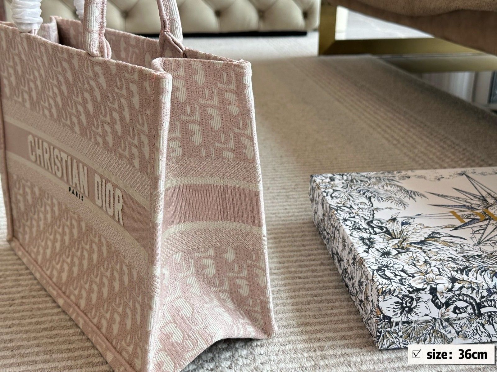 ディオール CDBooktote23 トートバッグ 刺繍 オシャレ A30307