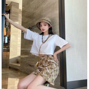 GUCCI x BALENCIAGA ハーフパンツ 総柄 カップル A30303