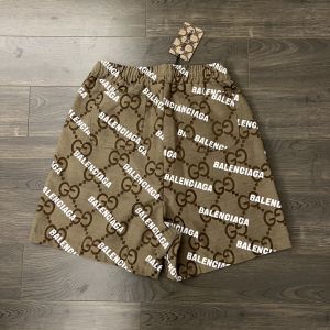 GUCCI x BALENCIAGA ハーフパンツ 総柄 カップル A30303