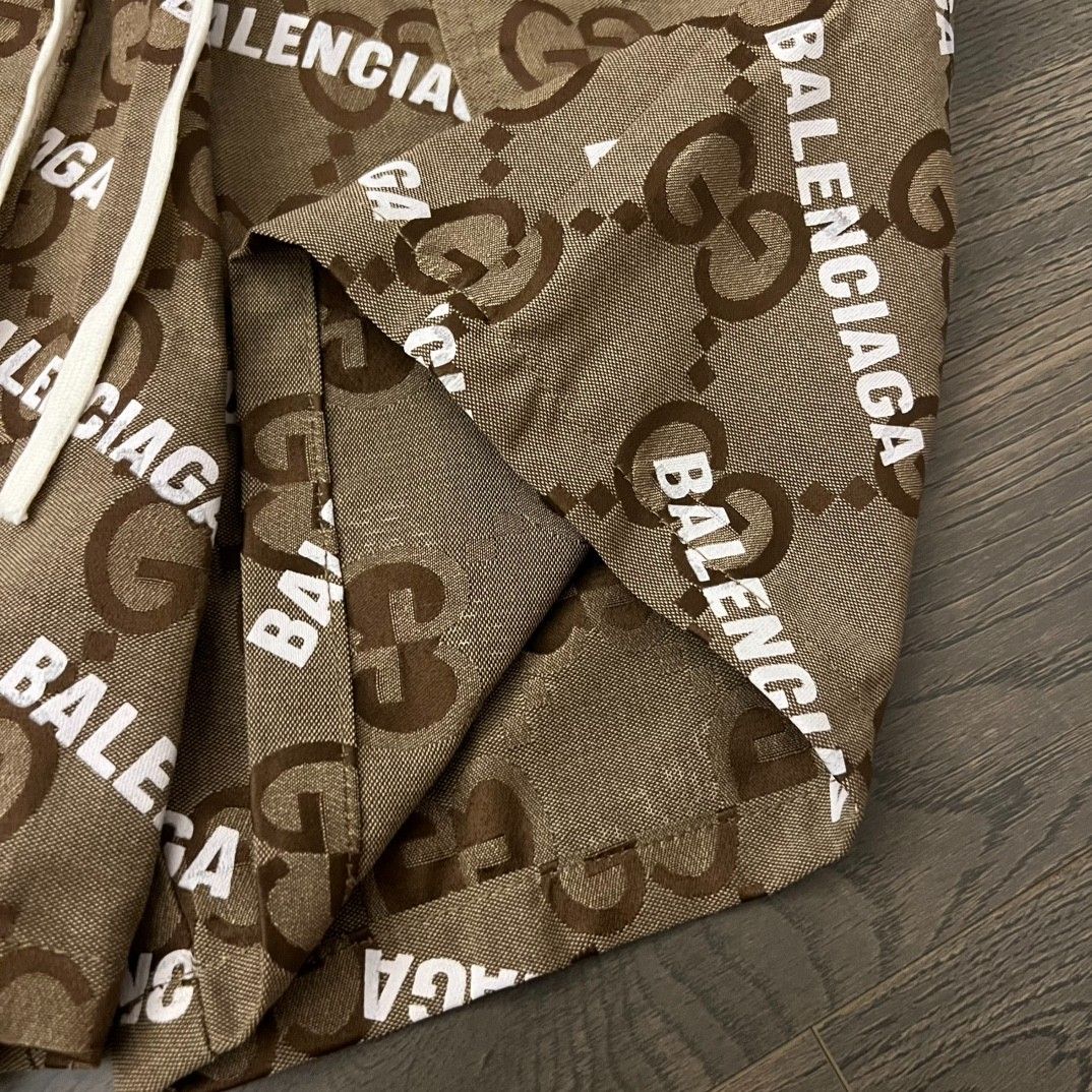 GUCCI x BALENCIAGA ハーフパンツ 総柄 カップル A30303