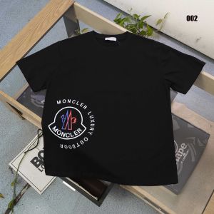 モンクレール 半袖Tシャツ ロゴプリント カジュアル カップル ルーズ A30298