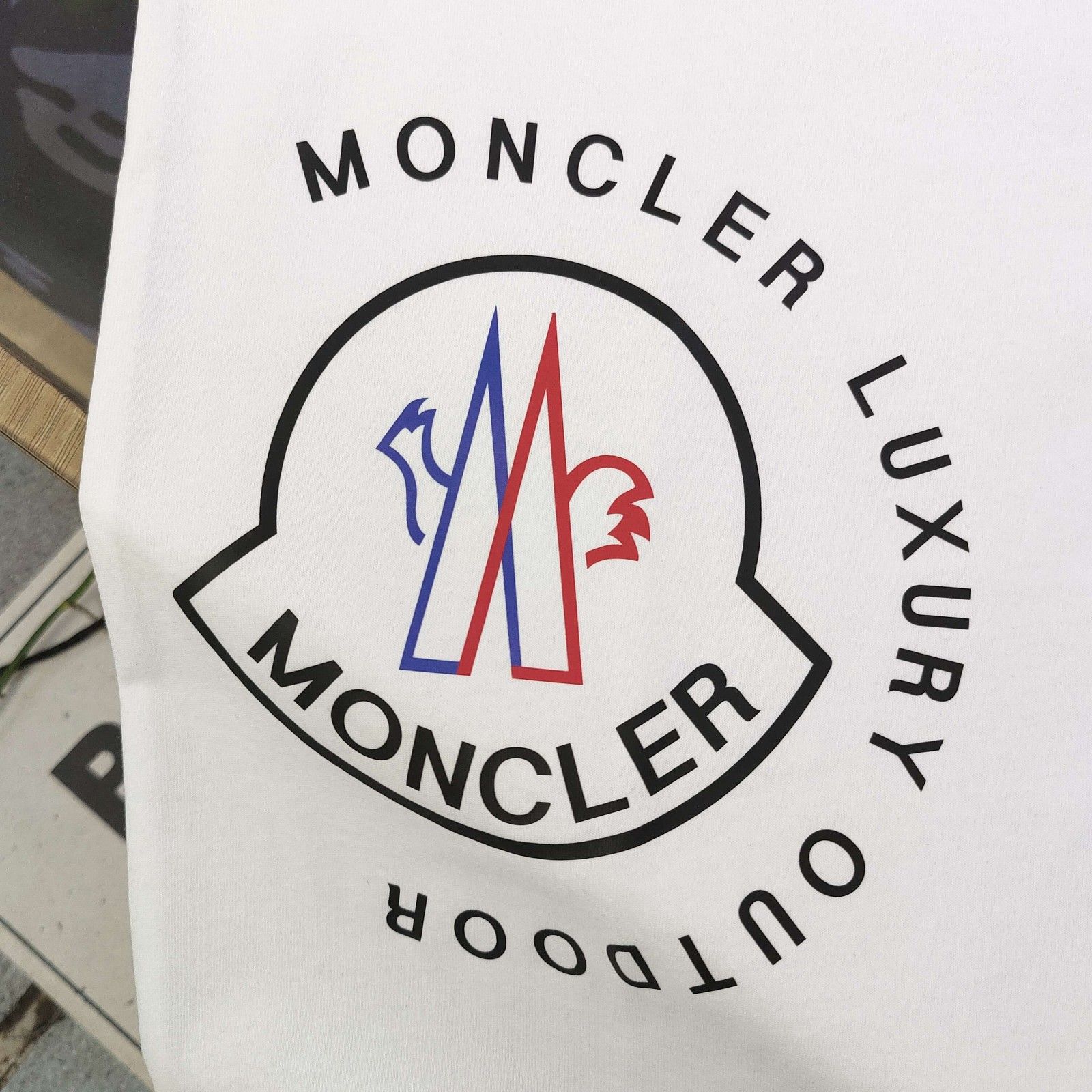 モンクレール 半袖Tシャツ ロゴプリント カジュアル カップル ルーズ A30298