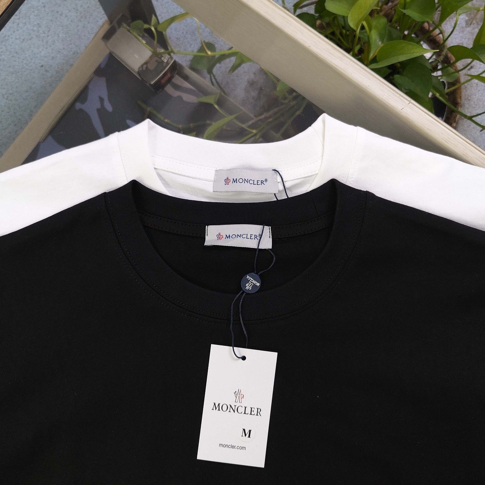 モンクレール 半袖Tシャツ ロゴプリント カジュアル カップル ルーズ A30298