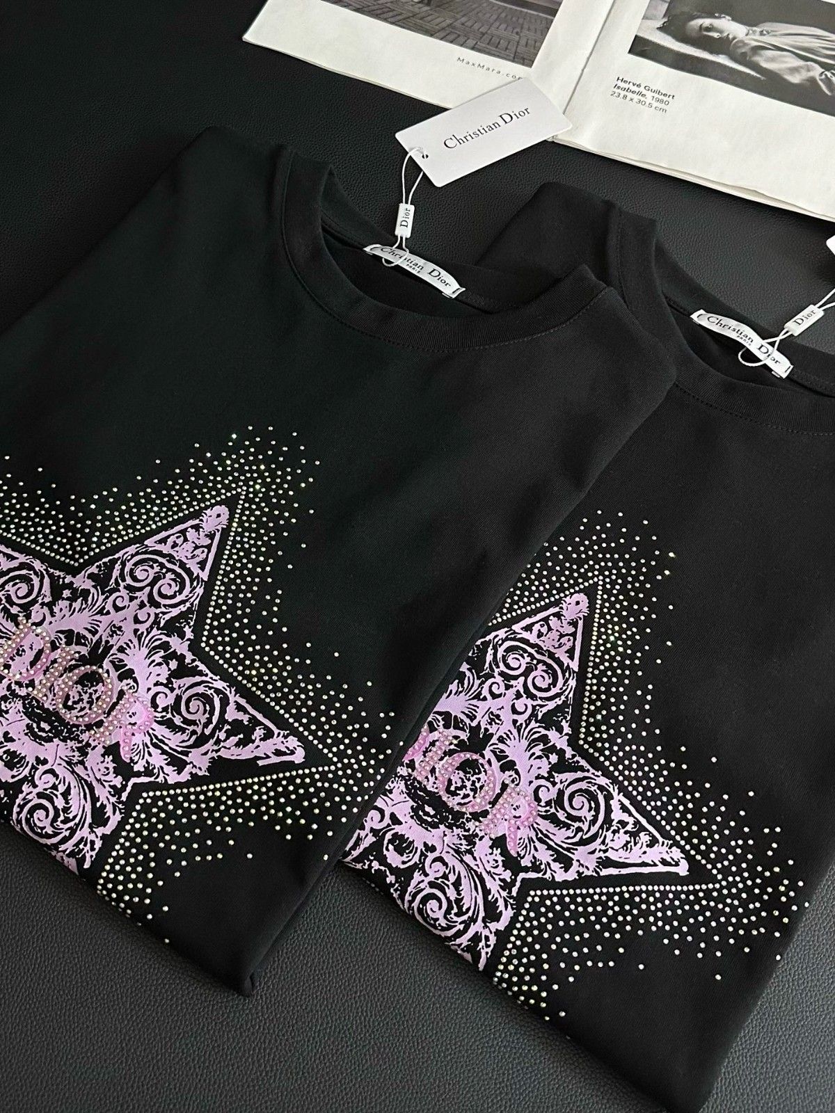 ディオール 半袖Tシャツ 五芒星ホットダイヤモンド オシャレ A30310