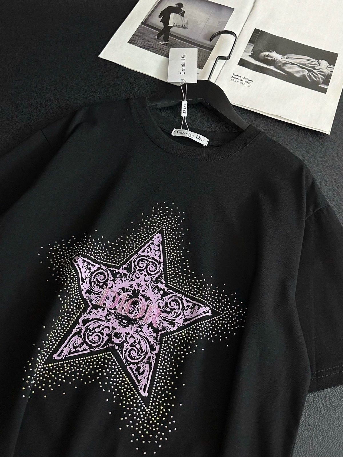 ディオール 半袖Tシャツ 五芒星ホットダイヤモンド オシャレ A30310