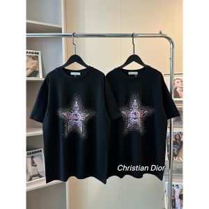 ディオール 半袖Tシャツ 五芒星ホットダイヤモンド オシャレ A30310