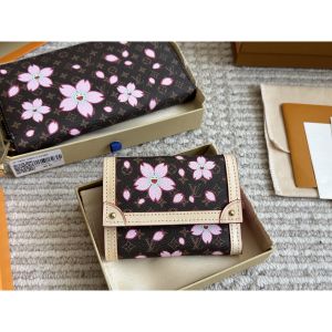 ルイヴィトン ウォレット 財布 レザー 桜 男女向け A30316