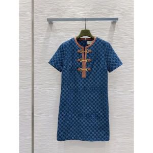 グッチ ワンピース コントラストジャカードドレス オシャレ A30313