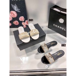 シャネル 夏 サンダル パールフラットスリッパ 高品質 A30332