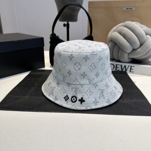 ルイヴィトン 両面バケットハット 刺繍ロゴ 男女向け A30338
