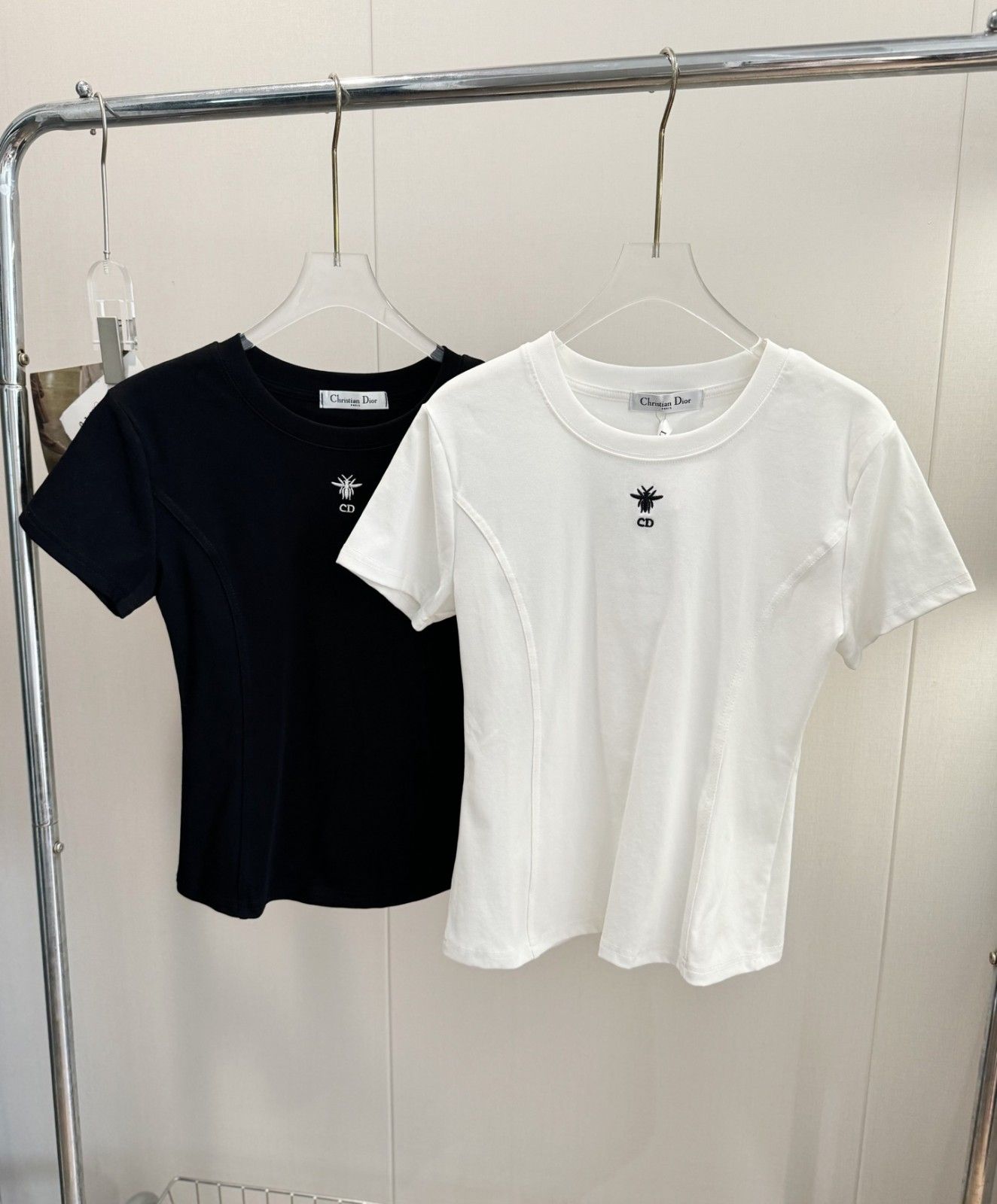 ディオール 半袖Tシャツ ハチミツ 刺繍 可愛い A30329