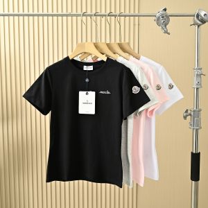 モンクレール Tシャツ半袖 レディース 4色 クラシック コットン A30328