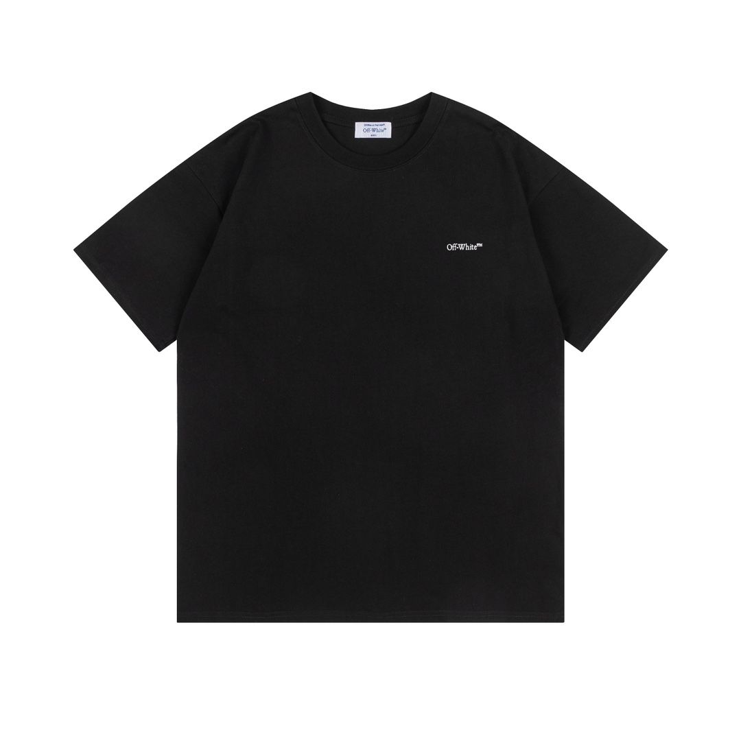 オフホワイト 半袖Tシャツ 新作 ルーズ ファション A30343