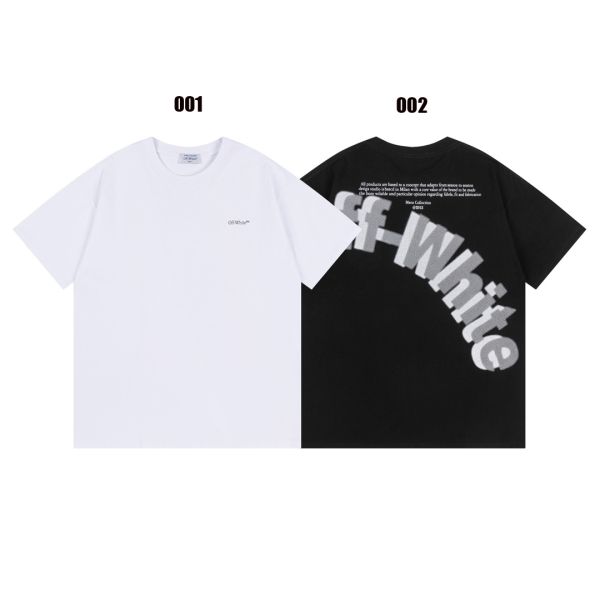 オフホワイト 半袖Tシャツ 新作 ルーズ ファション A30343