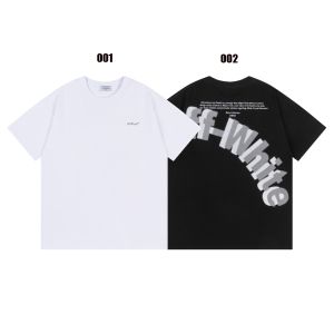 オフホワイト 半袖Tシャツ 新作 ルーズ ファション A30343