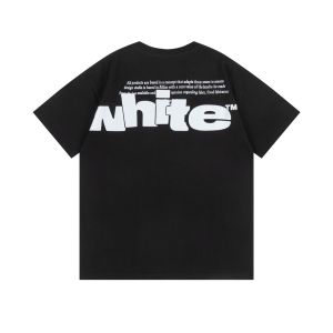 オフホワイト 半袖Tシャツ 新作 ルーズ ファション A30342