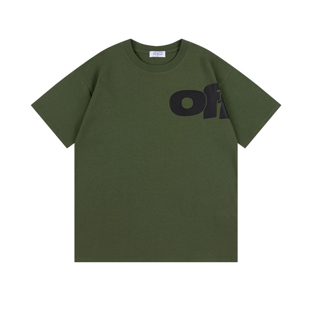オフホワイト 半袖Tシャツ 新作 ルーズ ファション A30342