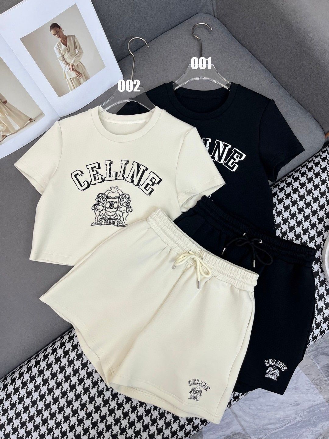 セリーヌ セット Tシャツ+ショートパンツセット カジュアル A30347