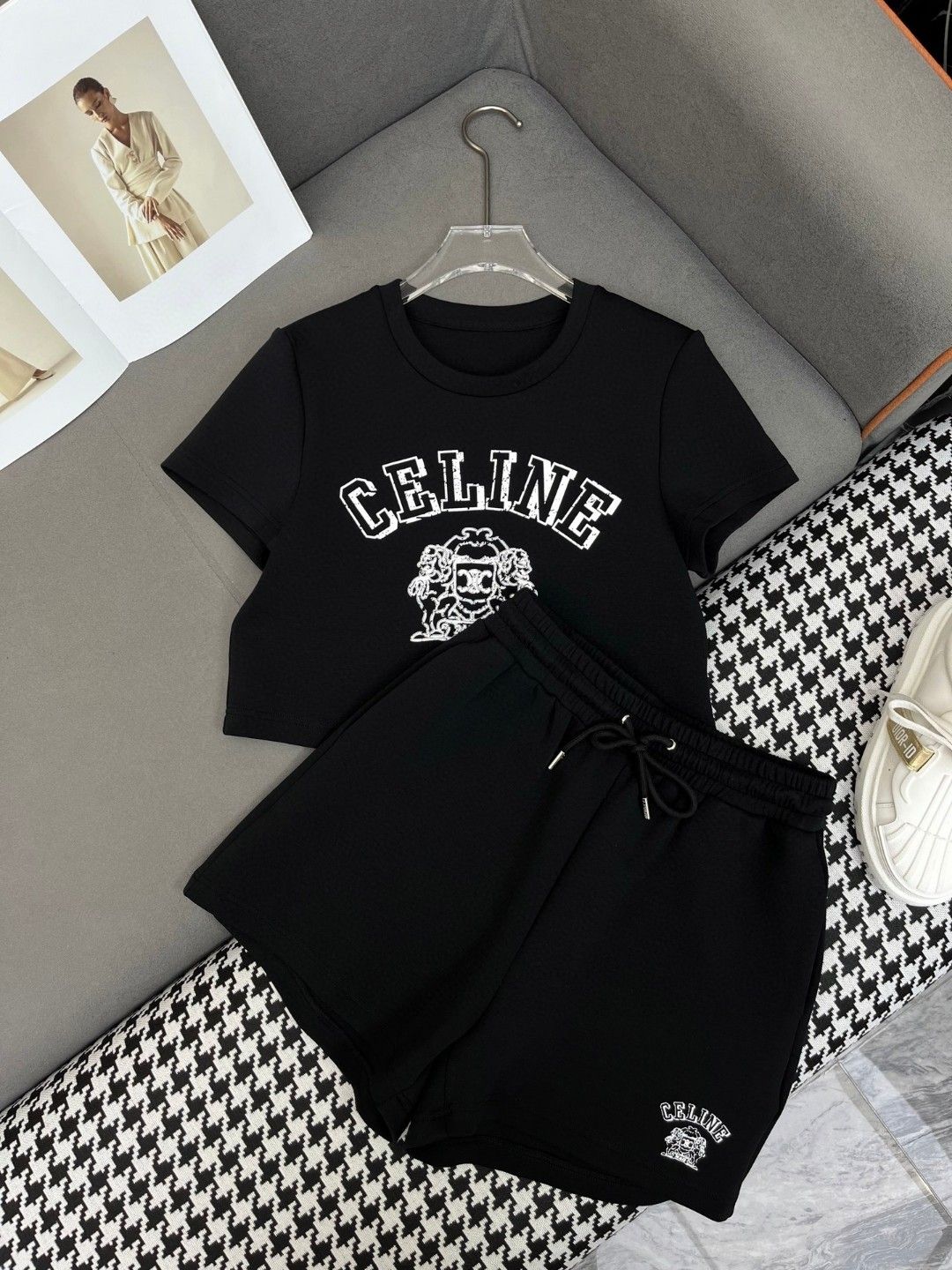 セリーヌ セット Tシャツ+ショートパンツセット カジュアル A30347