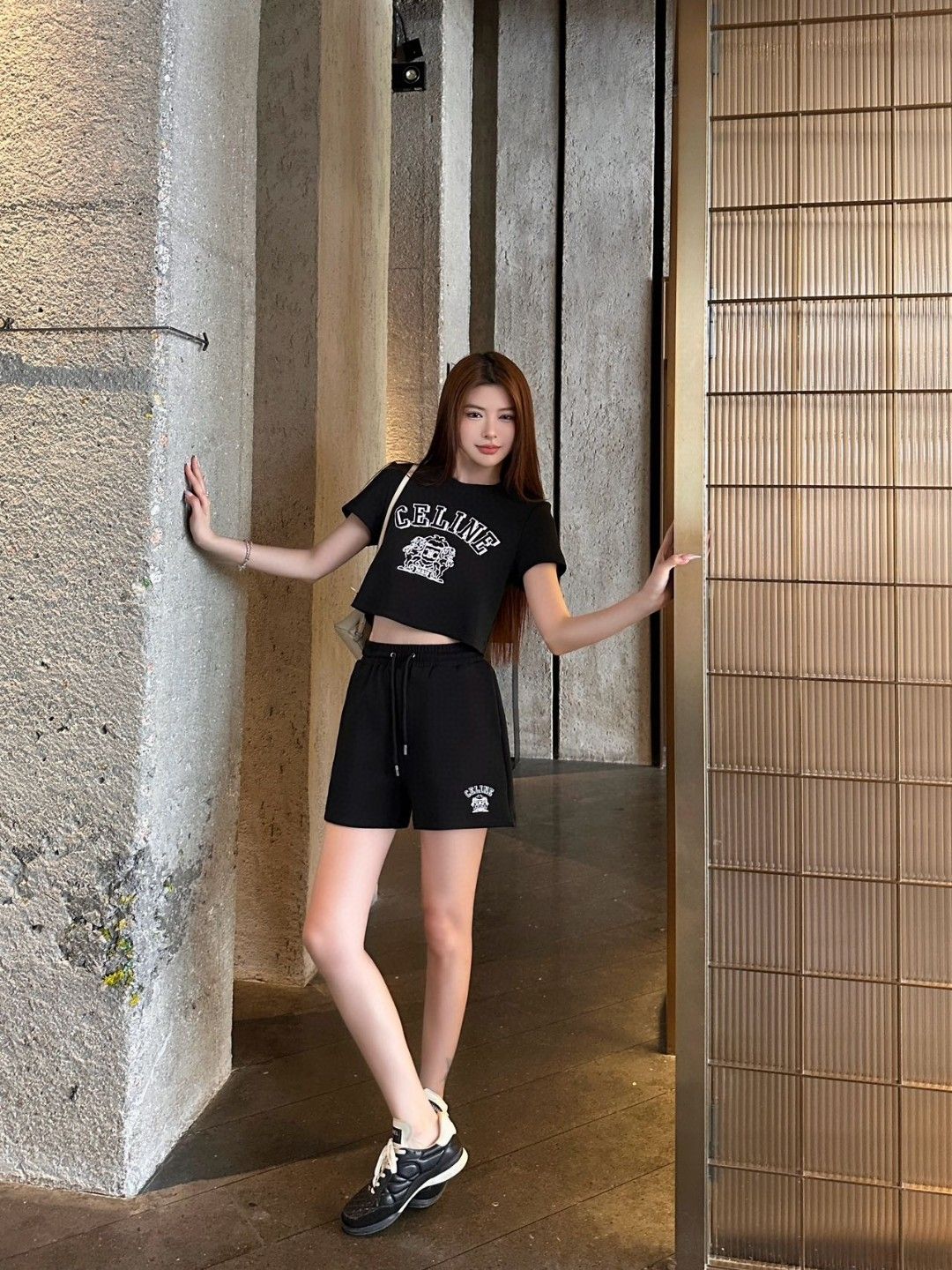 セリーヌ セット Tシャツ+ショートパンツセット カジュアル A30347