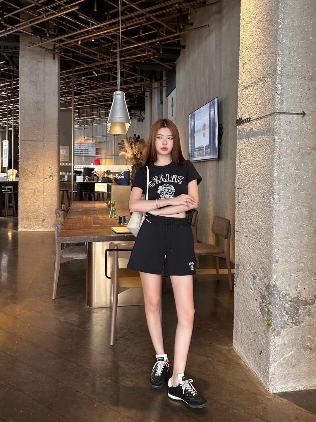 セリーヌ セット Tシャツ+ショートパンツセット カジュアル A30347