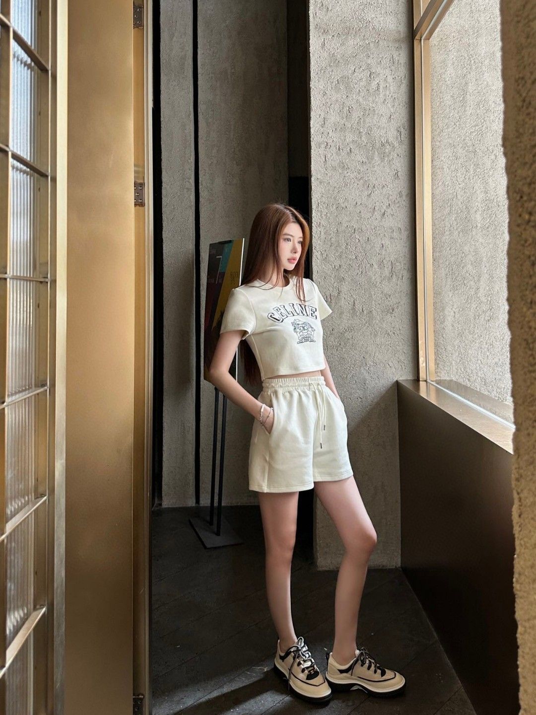 セリーヌ セット Tシャツ+ショートパンツセット カジュアル A30347