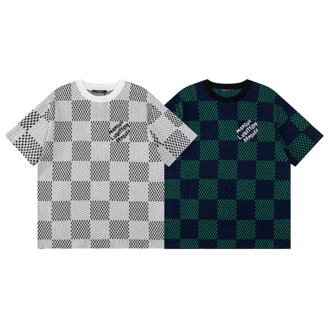 ルイヴィトン 半袖Tシャツ ニットジャカード 高品質 A30358