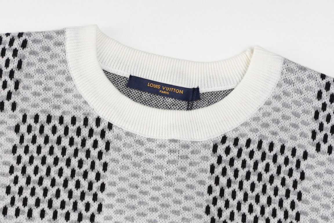 ルイヴィトン 半袖Tシャツ ニットジャカード 高品質 A30358