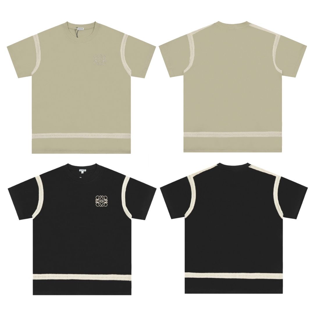 ロエベ Tシャツ半袖 クラシック 刺繍 osサイズ A30341