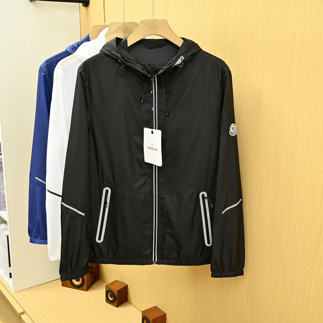 モンクレール 日焼け止め服ジャケット 夏用薄手 メンズ A30363