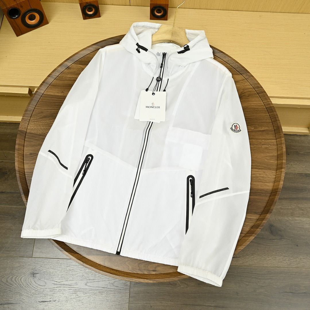 モンクレール 日焼け止め服ジャケット 夏用薄手 メンズ A30363