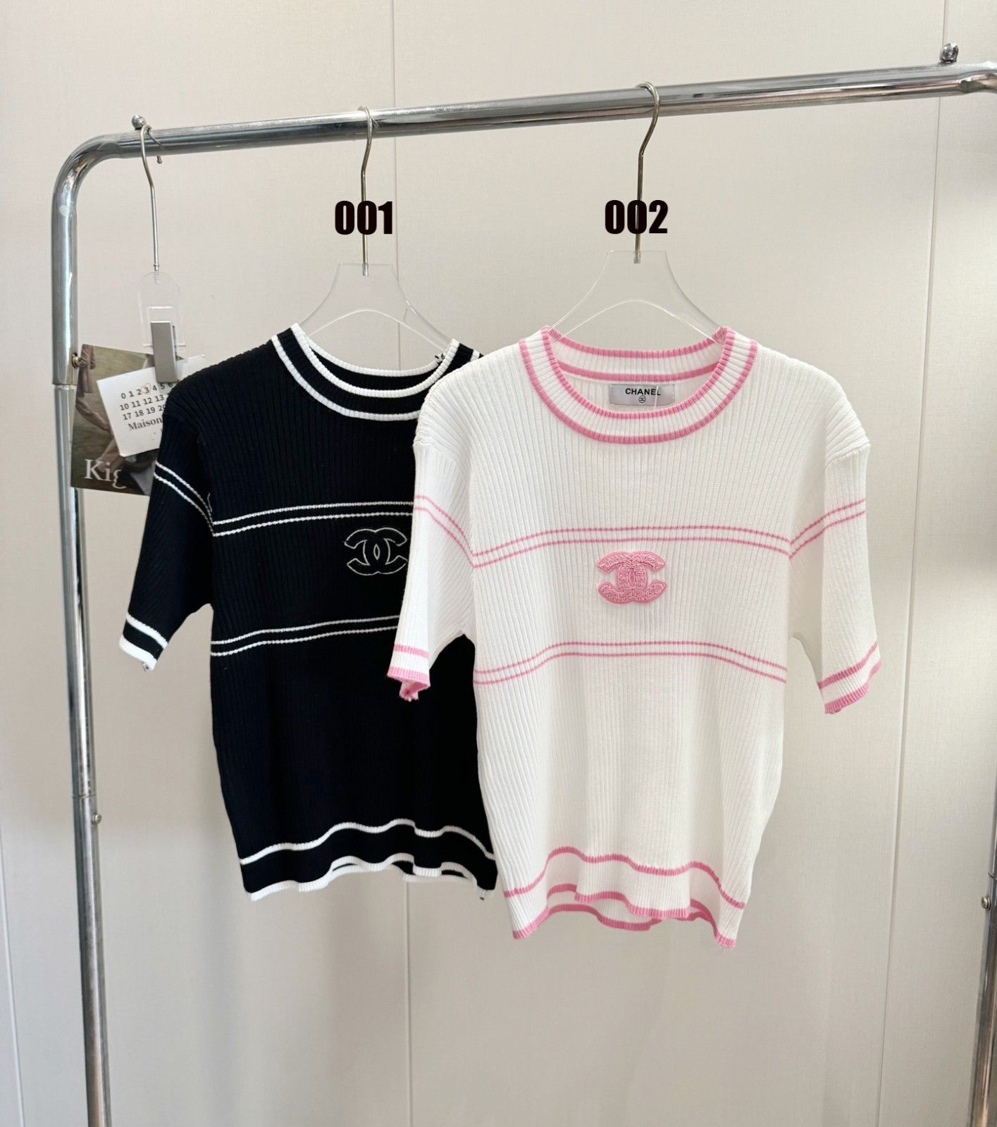 シャネル ニット半袖Tシャツ クラシック 高級 A30372