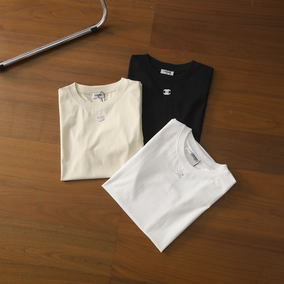 シャネル 半袖Tシャツ レディース ラウンドネック クラシック A30388