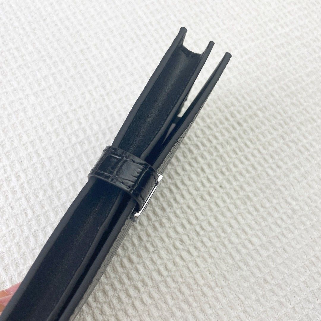 エルメス 縦型財布 レディース 無地レザー 内側ファスナーポケット A30394