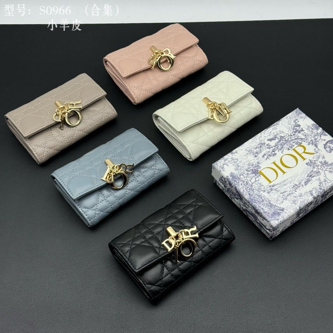 ディオール My Dior Glycine ウォレット 短財布 レザー A30399