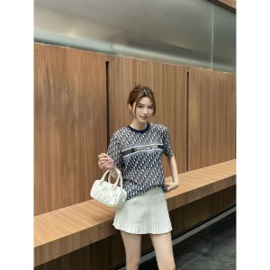 ディオール 半袖tシャツ メッシュボトムシャツ プリント 高級感 A30395
