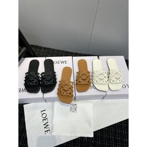 ロエベ サンダル レディース スリッパ レザー オシャレ A30414