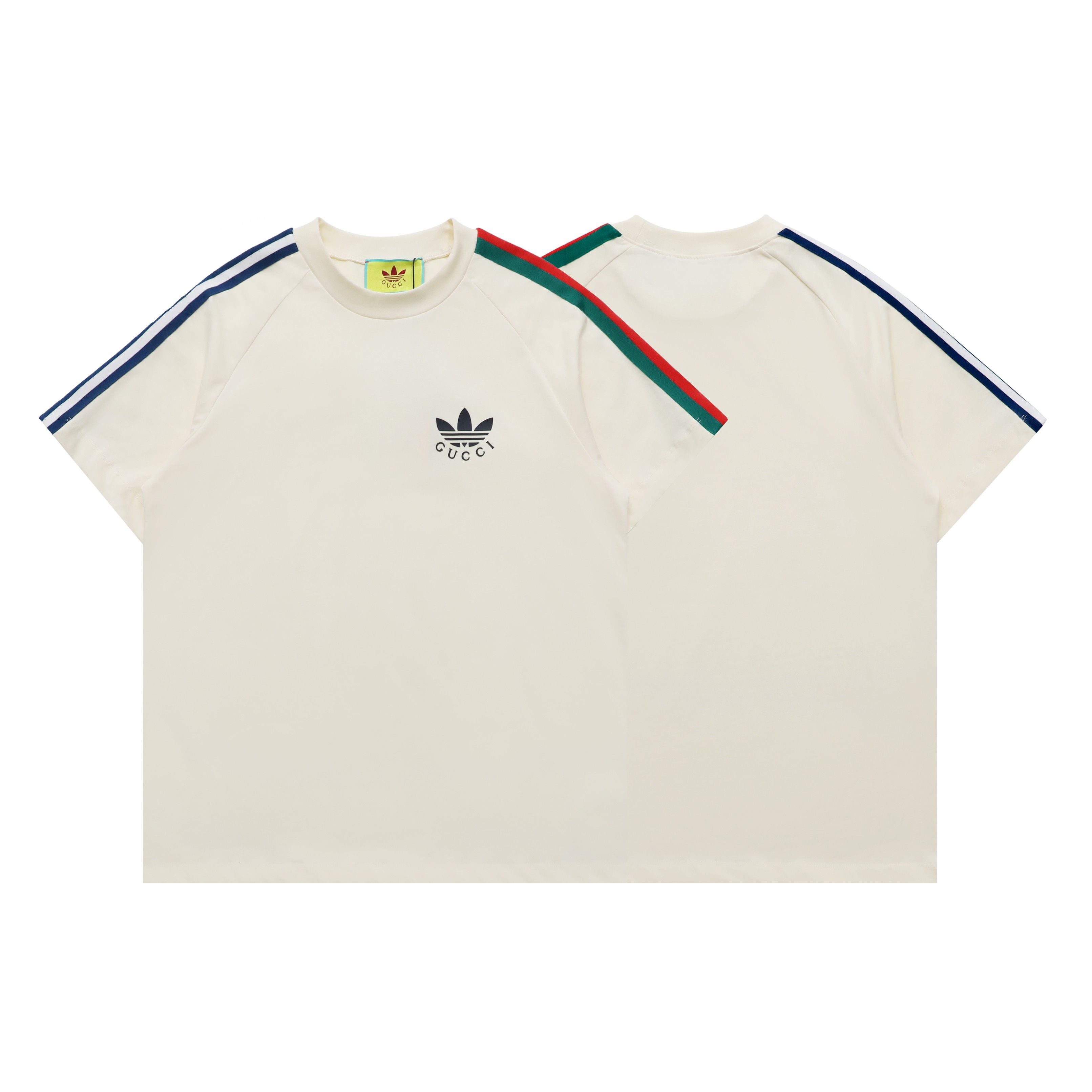 グッチ アディダスコラボ 半袖Tシャツ カジュアル 男女向け A30420