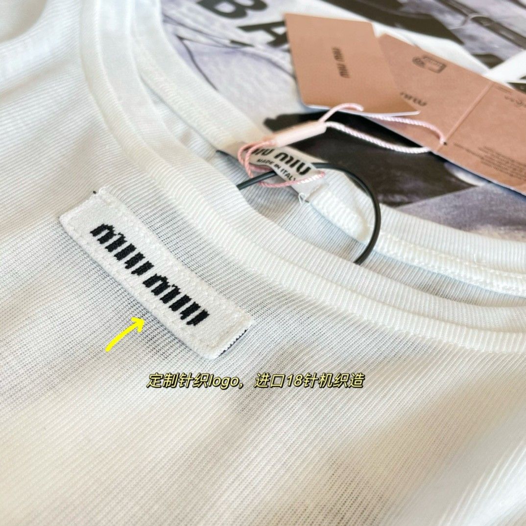 ミュウミュウ 長袖Tシャツ 薄手 日焼け止め オシャレ A30426