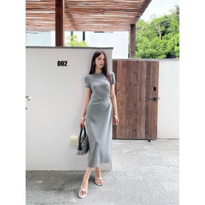 ロエベ ワンピース ヘップバーン風プリーツドレス 高級 A30431