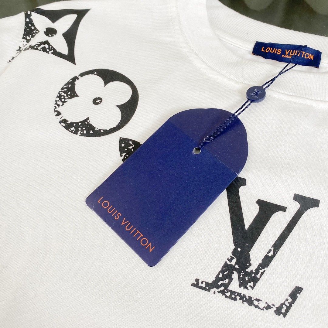 ルイヴィトン 半袖 Tシャツ クラシック ラウンドネック 男女向け A30427