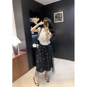 シャネル メッシュスカート ロゴ オシャレ A30439