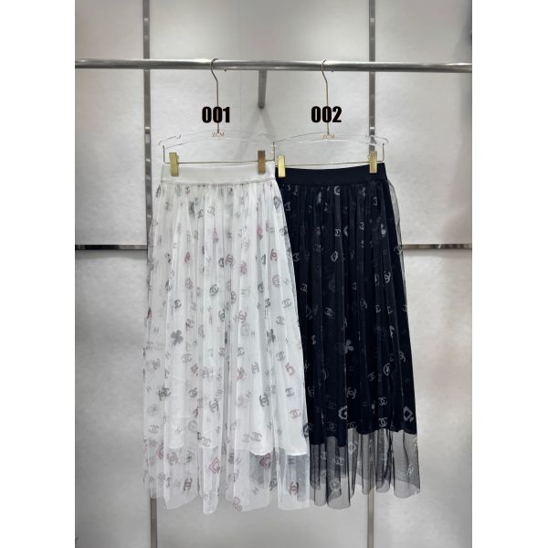 シャネル メッシュスカート ロゴ オシャレ A30439